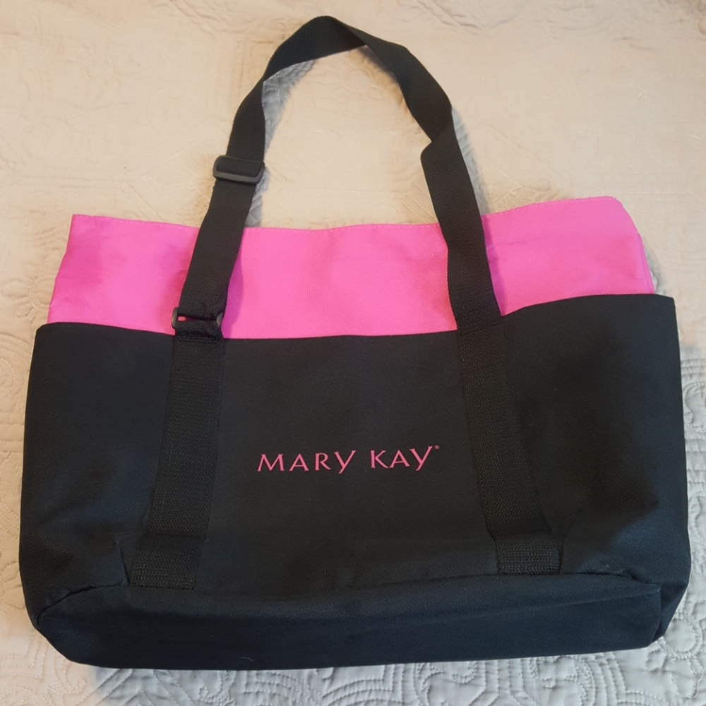 Vintage Mary Kay Black and Pink Tote